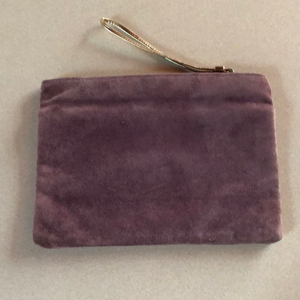 💜Shirl Miller Suede Clutch - Picture 2 of 6